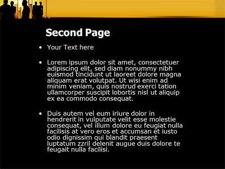 Modèle PowerPoint de silhouettes, Diapositive 2, 04665, Business — PoweredTemplate.com
