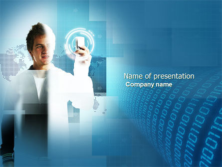 Modelo do PowerPoint - conexão móvel, Grátis Modelo do PowerPoint, 04667, Conceitos de Negócios — PoweredTemplate.com
