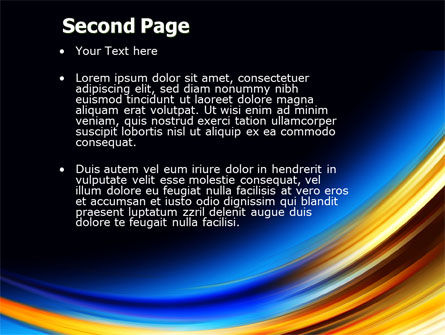 Abstract Arc PowerPoint Template, Slide 2, 04674, Abstract/Textures — PoweredTemplate.com