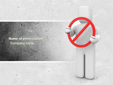 Verboden PowerPoint Template, Gratis PowerPoint-sjabloon, 04675, Education & Training — PoweredTemplate.com