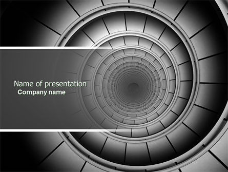 Wendeltreppe PowerPoint Vorlage, Kostenlos PowerPoint-Vorlage, 04683, Bauwesen — PoweredTemplate.com