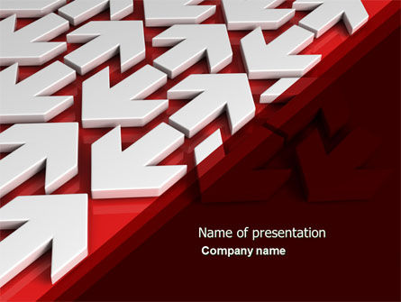 Modelo do PowerPoint - direção contrária, Grátis Modelo do PowerPoint, 04719, Conceitos de Negócios — PoweredTemplate.com
