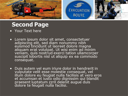Modèle PowerPoint de évacuation, Diapositive 2, 04723, Voitures / Transport — PoweredTemplate.com