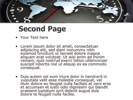 世界時計 - PowerPointテンプレート, スライド 2, 04781, グローバル — PoweredTemplate.com