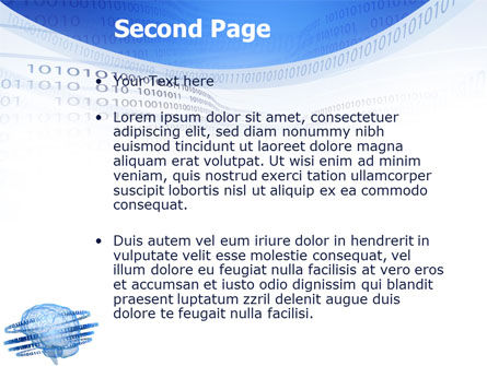 Artificial Mind PowerPoint Template, Slide 2, 04792, Technology and Science — PoweredTemplate.com