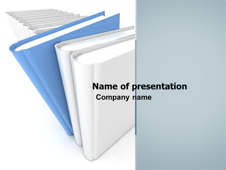 Books Line PowerPoint Template, Free PowerPoint Template, 04801, Business Concepts — PoweredTemplate.com