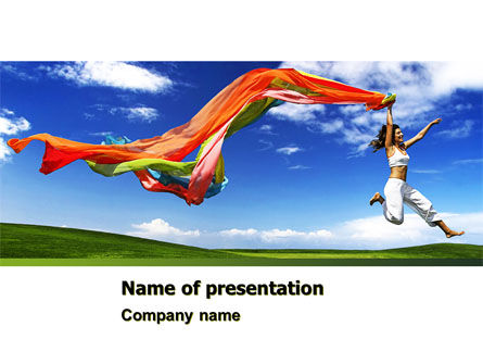 幸运的女孩PowerPoint模板, 免费 PowerPoint模板, 04824, 医药 — PoweredTemplate.com