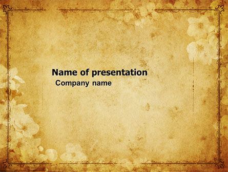 Modello PowerPoint - Grunge fiore trama, Gratis Modello PowerPoint, 04826, Astratto/Texture — PoweredTemplate.com