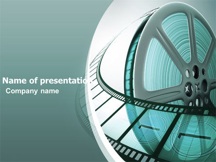 Plantilla de PowerPoint - carrete de película, Plantilla de PowerPoint, 04827, Profesiones/ Industria — PoweredTemplate.com