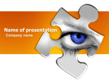 Oog PowerPoint Template, Gratis PowerPoint-sjabloon, 04894, Advisering — PoweredTemplate.com