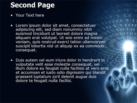 파워포인트 템플릿 - 디지털 세상과의 연결, 슬라이드 2, 04903, 기술 및 과학 — PoweredTemplate.com