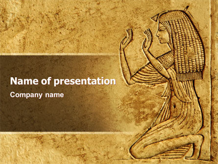 Egyptian Engraving PowerPoint Template, PowerPoint Template, 04908, Education & Training — PoweredTemplate.com