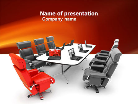 Templat PowerPoint Ruang Konferensi Menunggu Pertemuan Bisnis, Gratis Templat PowerPoint, 04923, Karier/Industri — PoweredTemplate.com