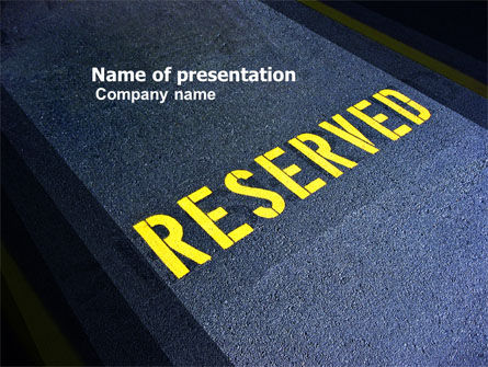 Reserved PowerPoint Template, Free PowerPoint Template, 04929, Business Concepts — PoweredTemplate.com