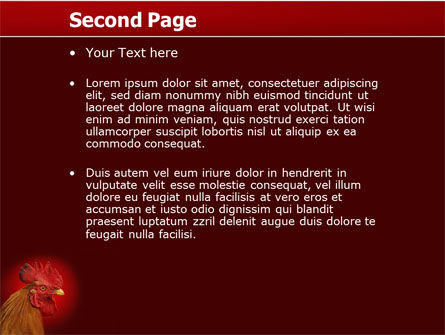 Templat PowerPoint Ayam Jantan, Slide 2, 04937, Pertanian — PoweredTemplate.com