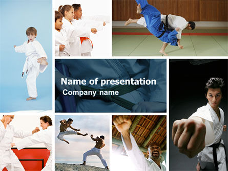 Karate PowerPoint Template, 05001, Sports — PoweredTemplate.com
