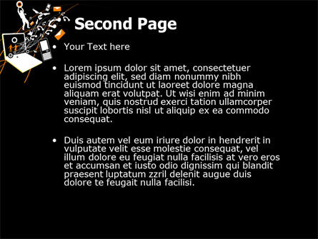 Modèle PowerPoint de interaction, Diapositive 2, 05041, Télécommunications — PoweredTemplate.com