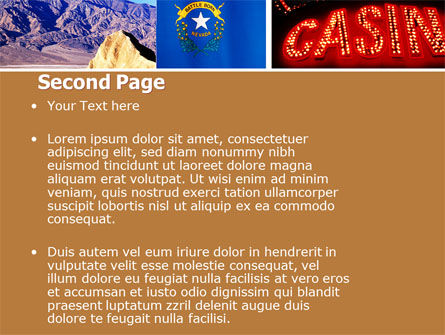 Plantilla de PowerPoint - nevada, Diapositiva 2, 05084, América — PoweredTemplate.com
