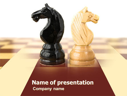 Knight Move PowerPoint Template, PowerPoint Template, 05089, Consulting — PoweredTemplate.com