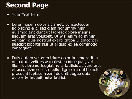 Modello PowerPoint - Tavola rotonda, Slide 2, 05099, Education & Training — PoweredTemplate.com