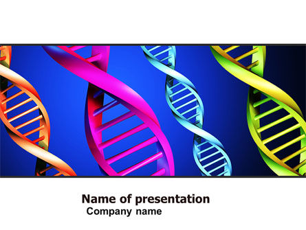 DNA Spirals PowerPoint Template, Free PowerPoint Template, 05117, Medical — PoweredTemplate.com