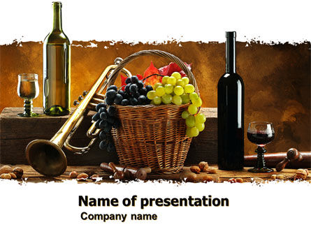 Wijnmaken PowerPoint Template, Gratis PowerPoint-sjabloon, 05145, Food & Beverage — PoweredTemplate.com