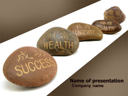 Feng Shui Stones PowerPoint Template, Free PowerPoint Template, 05166, Religious/Spiritual — PoweredTemplate.com