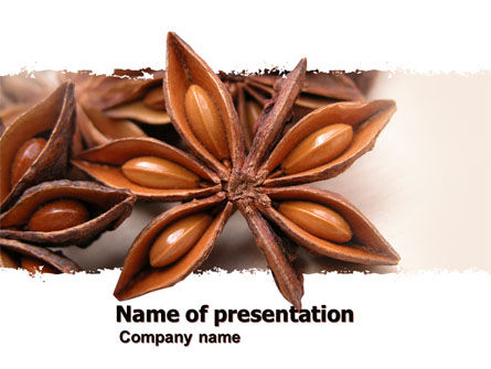 Anise Free PowerPoint Template, Free PowerPoint Template, 05274, Agriculture — PoweredTemplate.com