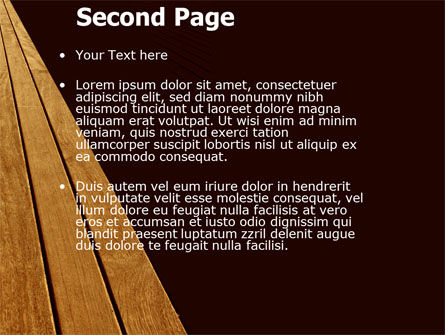 Wooden Floor PowerPoint Template, Slide 2, 05304, Abstract/Textures — PoweredTemplate.com