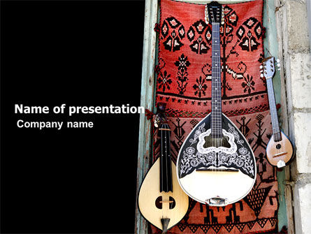 ギリシャの楽器 - PowerPointテンプレート, 無料 PowerPointテンプレート, 05306, Art & Entertainment — PoweredTemplate.com