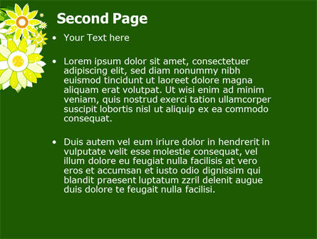 Templat PowerPoint Bingkai Mekar, Slide 2, 05320, Abstrak/Tekstur — PoweredTemplate.com