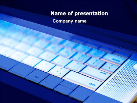 Modelo do PowerPoint - teclado do laptop, Grátis Modelo do PowerPoint, 05326, Computadores — PoweredTemplate.com