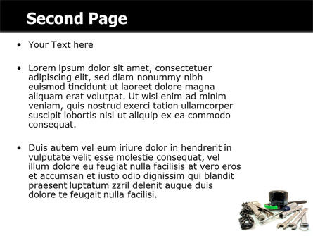 Templat PowerPoint Alat Motor, Slide 2, 05342, Utilitas/Industri — PoweredTemplate.com