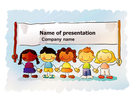 Childish PowerPoint Template, 05368, Education & Training — PoweredTemplate.com