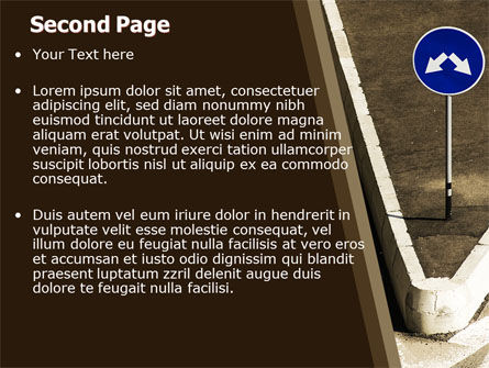 Crossing Roads PowerPoint Template, Slide 2, 05375, Consulting — PoweredTemplate.com