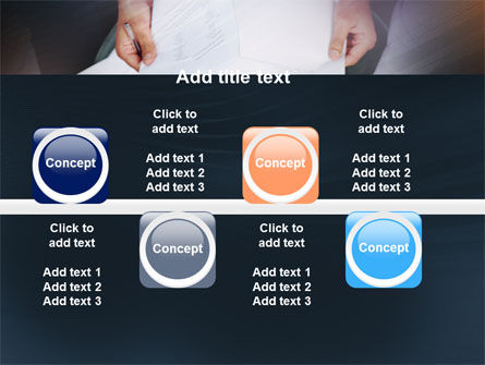 Working With Papers PowerPoint Template, Backgrounds | 05390 ...