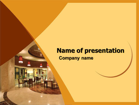 Hotelrestaurant PowerPoint Vorlage, Kostenlos PowerPoint-Vorlage, 05392, Karriere/Industrie — PoweredTemplate.com