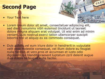Plantilla de PowerPoint - parís en collage, Diapositiva 2, 05425, Profesiones/ Industria — PoweredTemplate.com