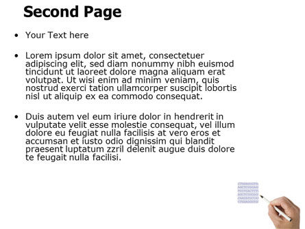 Modèle PowerPoint de séquences d'adn, Diapositive 2, 05437, Sciences / Technologie — PoweredTemplate.com