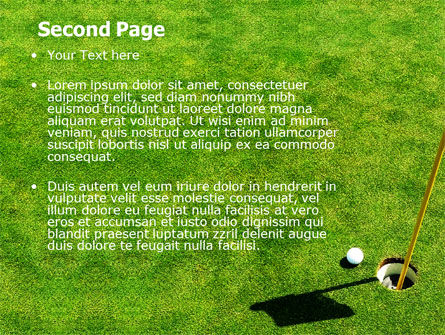 Modèle PowerPoint de trou de golf marqué, Diapositive 2, 05441, Sport — PoweredTemplate.com