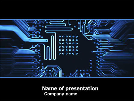 Computer Scheme PowerPoint Template, 05453, Technology and Science — PoweredTemplate.com