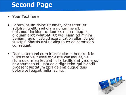 Modèle PowerPoint de ligne de portable, Diapositive 2, 05457, Informatique — PoweredTemplate.com