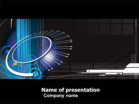 抽象计算机设计PowerPoint模板, 免费 PowerPoint模板, 05464, 技术与科学 — PoweredTemplate.com