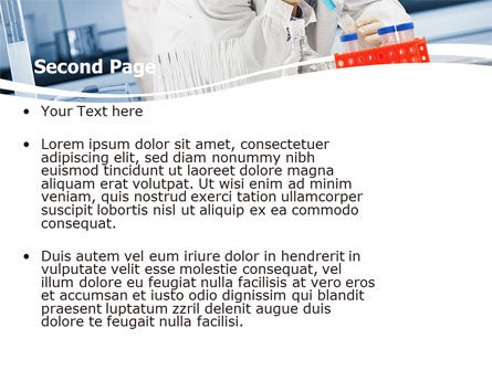 Medical Testing In The Laboratory PowerPoint Template, Slide 2, 05471, Technology and Science — PoweredTemplate.com