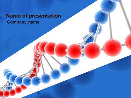 Plantilla de PowerPoint - estructura del genoma, Gratis Plantilla de PowerPoint, 05540, Médico — PoweredTemplate.com
