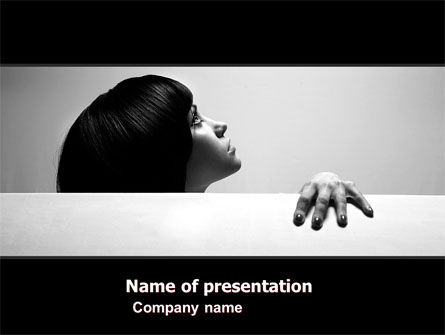 Afraid PowerPoint Template, Free PowerPoint Template, 05555, People — PoweredTemplate.com