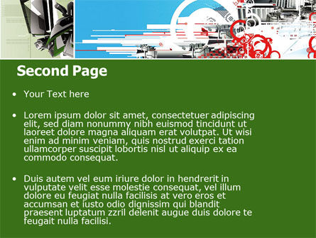 抽象的なデザイン - PowerPointテンプレート, スライド 2, 05556, 技術＆科学 — PoweredTemplate.com