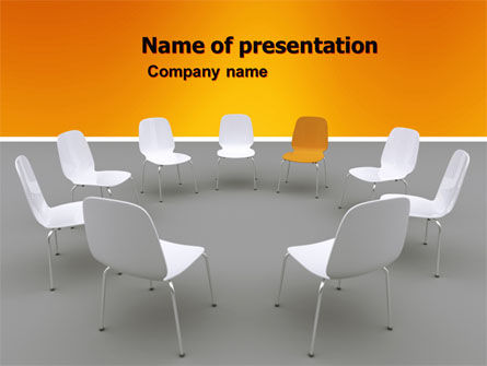 Modèle PowerPoint de discussion de groupe, 05569, Education & Training — PoweredTemplate.com