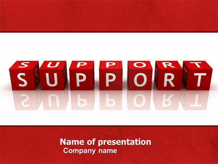 Support PowerPoint Template, Free PowerPoint Template, 05580, Careers/Industry — PoweredTemplate.com