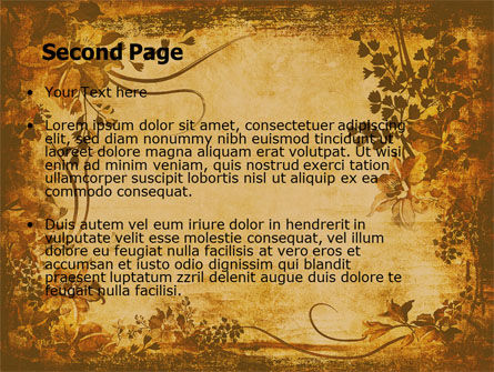 Plantaardig PowerPoint Template, Dia 2, 05589, Abstract/Textuur — PoweredTemplate.com